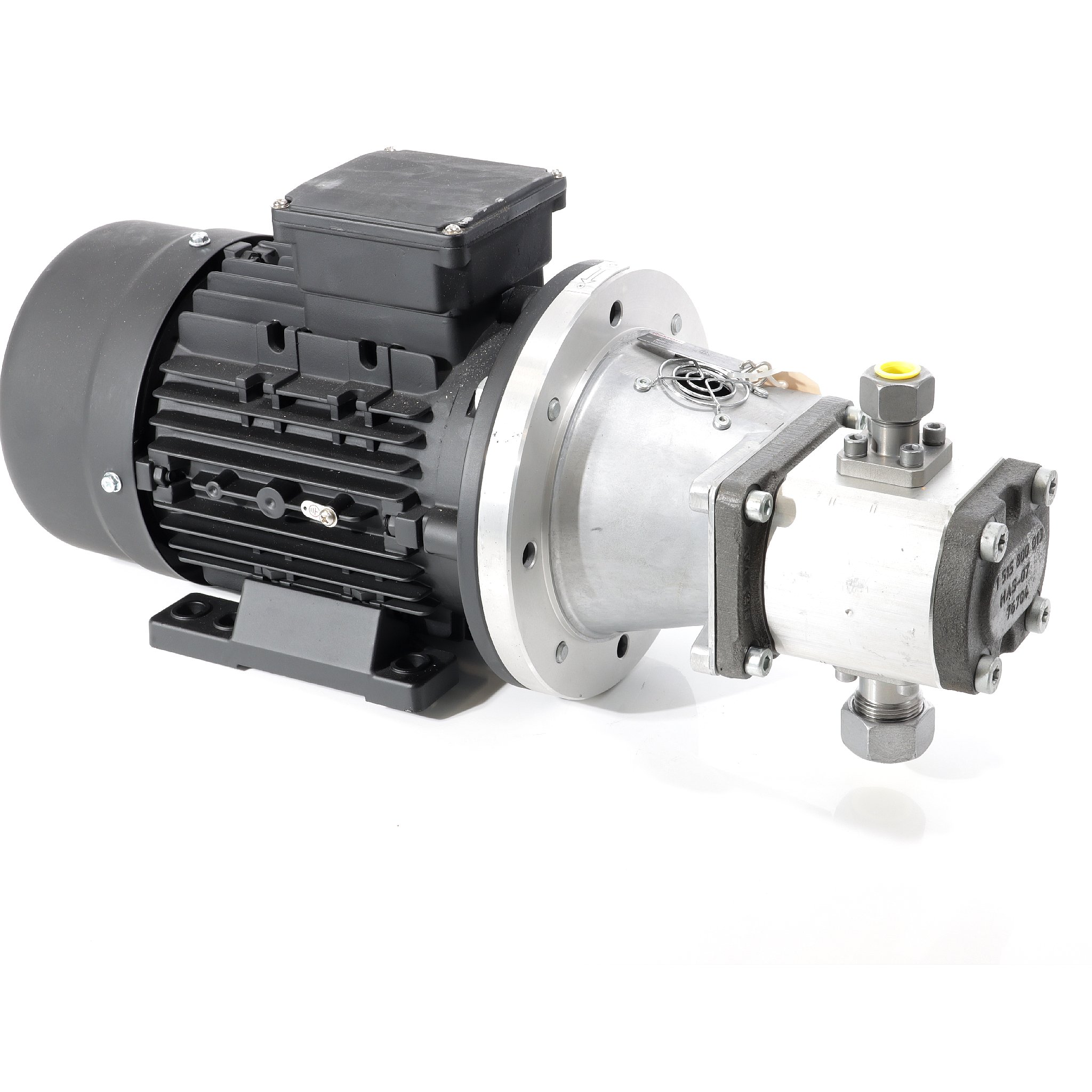 Three-phase motor with pump  New